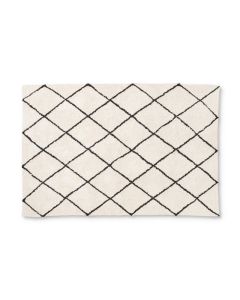 Vloerkleed Berber - naturel/zwart